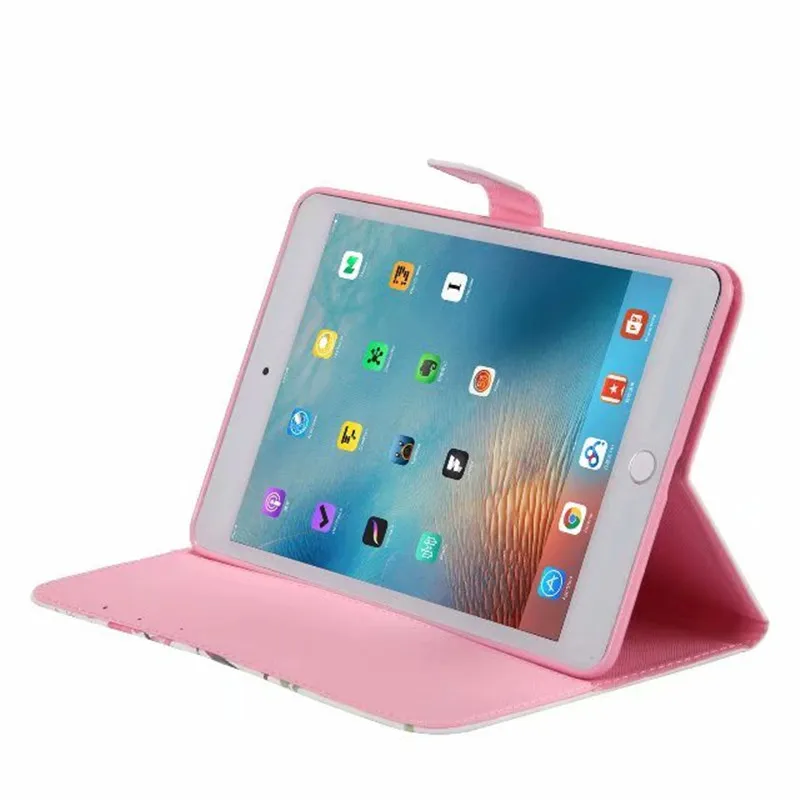 Для funda iPad Mini 4 флип чехол из искусственной кожи с бумажником подставкой 3D цветной