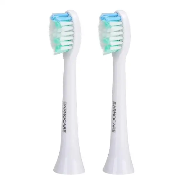 1120 2 шт зубные щетки головка для Sarmocare S100/200 ультра звуковая электрическая зубная щетка с подарочной коробкой