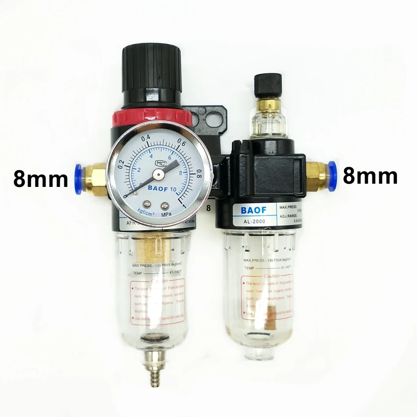AFC2000 1/4 ''порт блок очистки источника воздуха F.R.L комбинированный регулятор