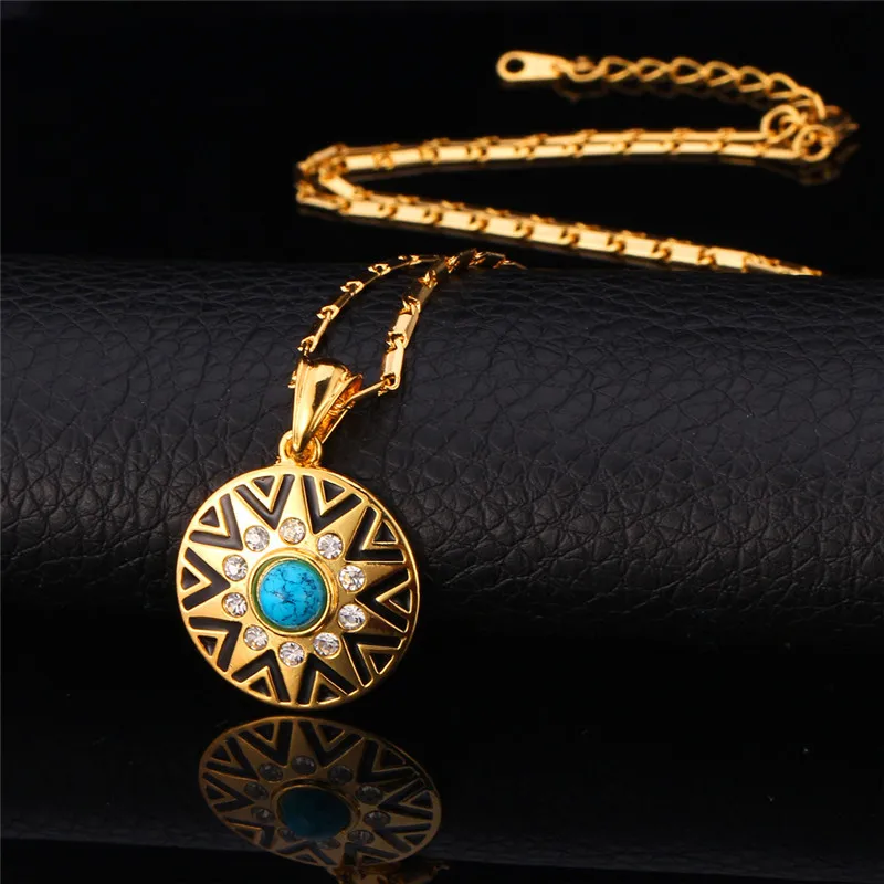 Женское винтажное ожерелье с подвеской в виде солнца | Украшения и аксессуары