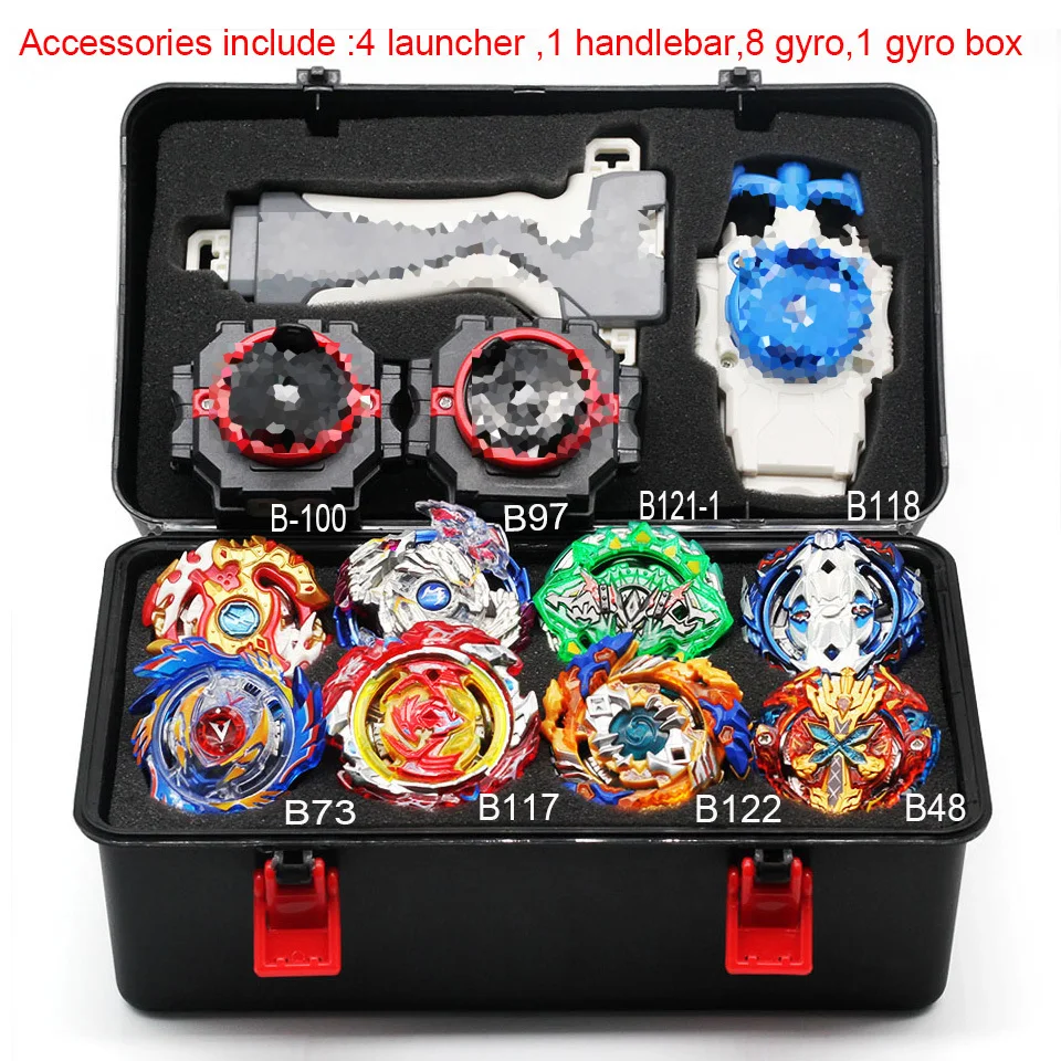 Набор игрушек Beyblade Burst, набор бейблэйд Арена, набор бейблэйд, металлический сплав, боевой гироскоп 4d с 4 пусковыми лопастями, вращающиеся лопасти, игрушки