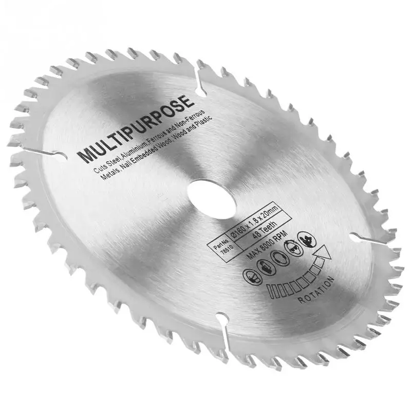 

48T Teeth Cemented Carbide TCT Carbide Circular Cutting Machine Tool Accessories Bore