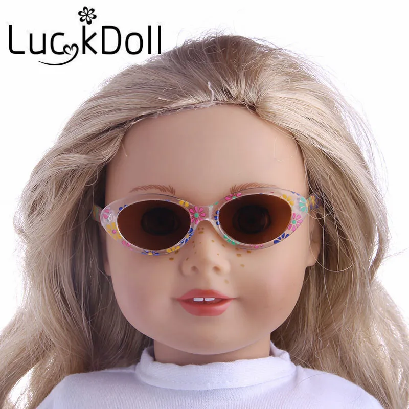Солнцезащитные очки с принтом LUCKDOLL 18 дюймов американская и 43 см аксессуары для