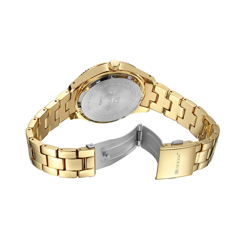 relogio feminino 9009 Curren Womens Watches Top Brand Luxury Gold Black Quartz Watch Waterproof Full Steel Ladies Dress Watches
relogio feminino 9009 Curren Womens Watches Top Brand Luxury Gold Black Quartz Watch Waterproof Full Steel Ladies Dress Watches