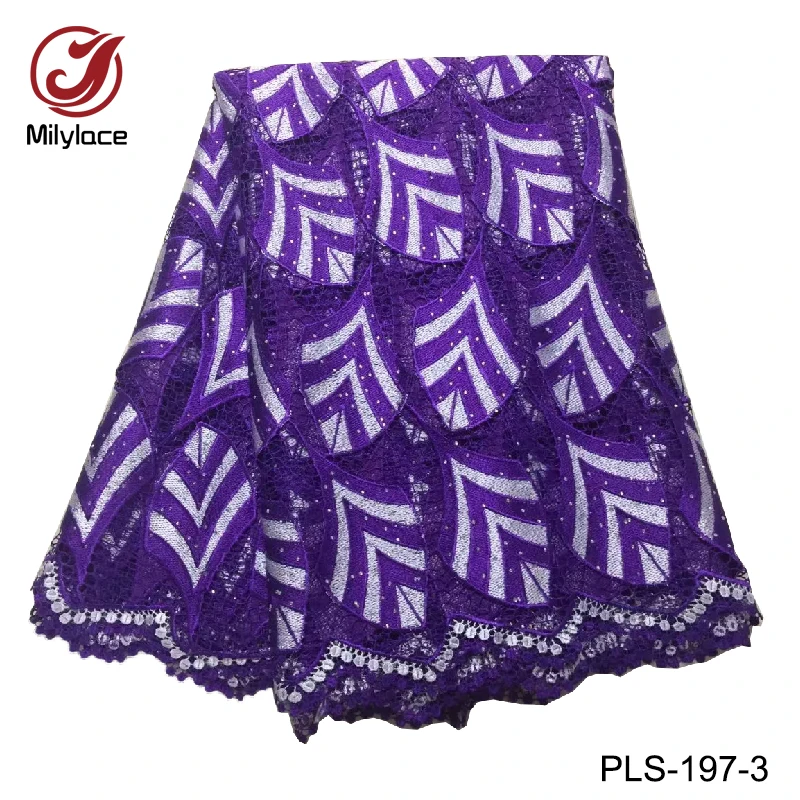 

Blue and yellow lace fabric fabric 5 yards per lot water soluble for garment with stones cord mesh lace fabric PLS-197