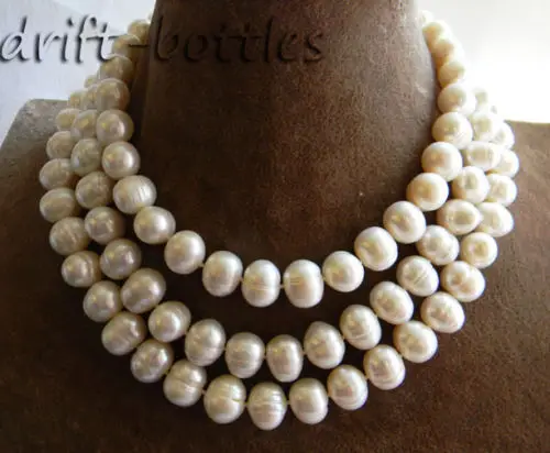 

48'' 13MM Round White Freshwater Pearl Necklace