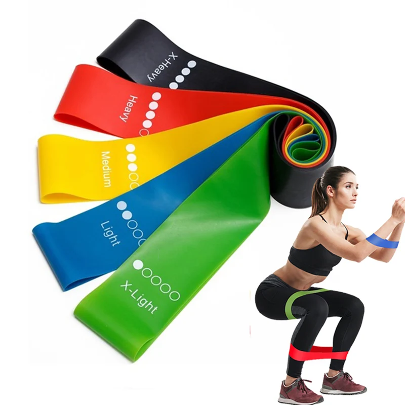 Yoga Resistance Band Toughness High Elastic Rubber Ring Unisex Aerobic Fitness Suitable For Whole Body Sports Equipment | Спорт и