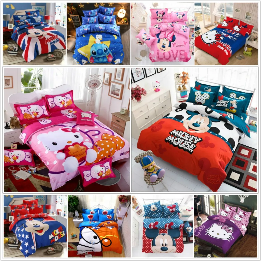 Новая мультяшная мышь Hello Kit cat 4/3 шт британский набор пододеяльников из мягкого