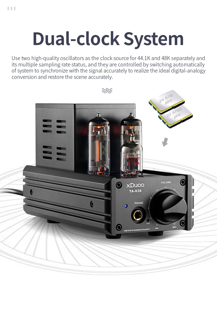 XDUOO TA-03S PCM 32 бит/192 кГц DSD128 XMOS U8 CS4398* 2 USB ЦАП и ламповый усилитель для наушников