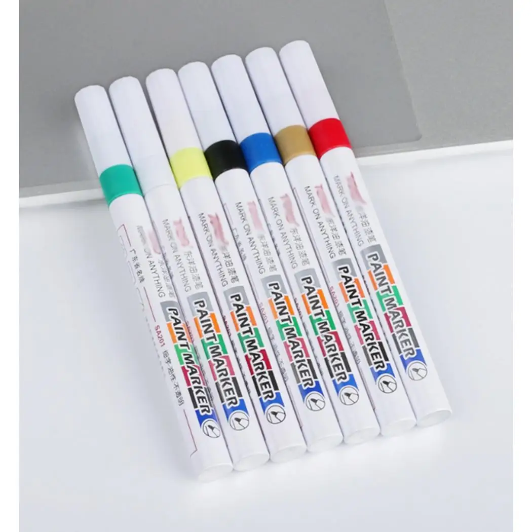 Waterproof Non-toxic Permanent Tire Paint Pen Color 8ml 2-3m Paint Maker