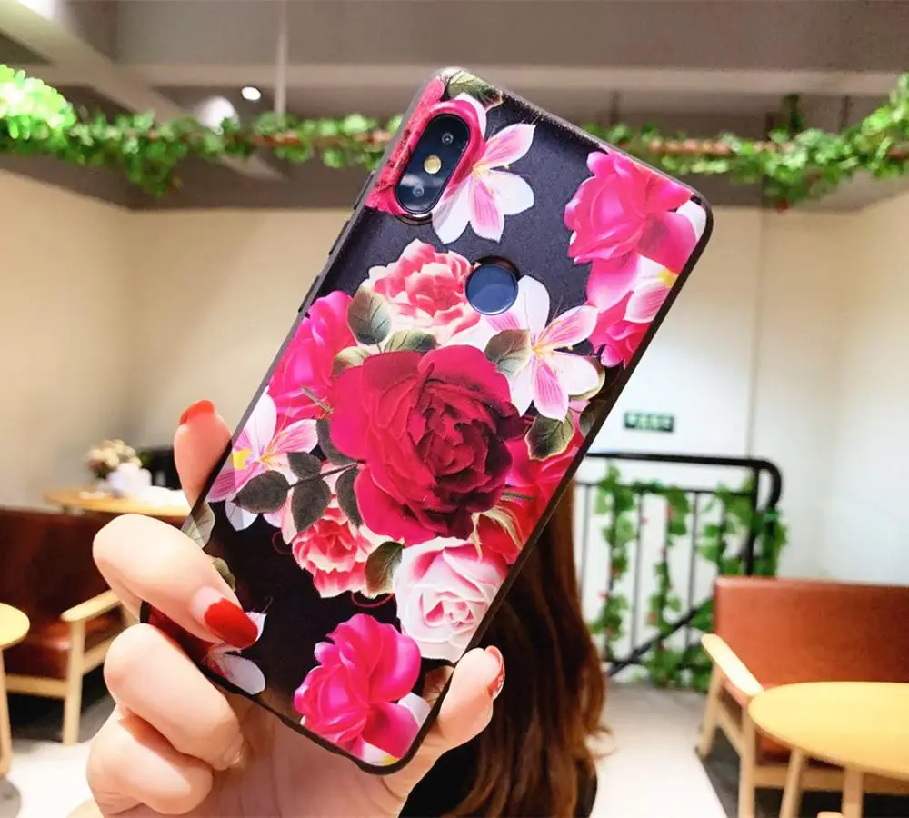 Чехол для Xiaomi Redmi Note 6 Pro окрашенный ТПУ силиконовый мягкий край все включено чехол
