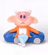 with Car 6 шт. желтые утки модель мультфильм животное фигурка кукольный домик торт бонсай для домашнего декора миниатюрный Сказочный Сад украшения Аксессуары - Цвет: with Car