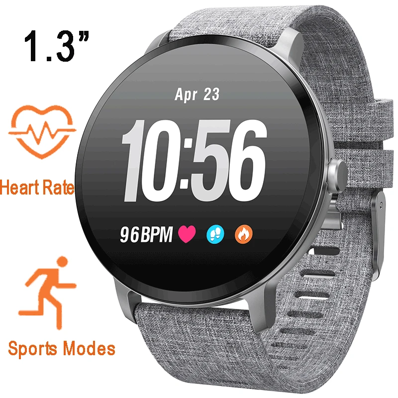 

Smart Watch IP67 Waterproof Tempered Glass SMS Smart Bracelet Activity Fitness Tracker Heart Rate Monitor Men Women Smartwatch