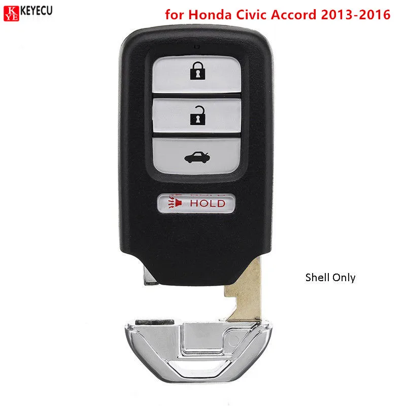 3 шт. сменный смарт-чехол Keyecu для ключа с 4 кнопками Honda Civic Accord 2013 2014 2015 2016 |