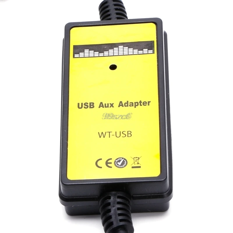 Профессиональный Автомобильный USB Aux-in кабель адаптер mp3-плеер радио интерфейс