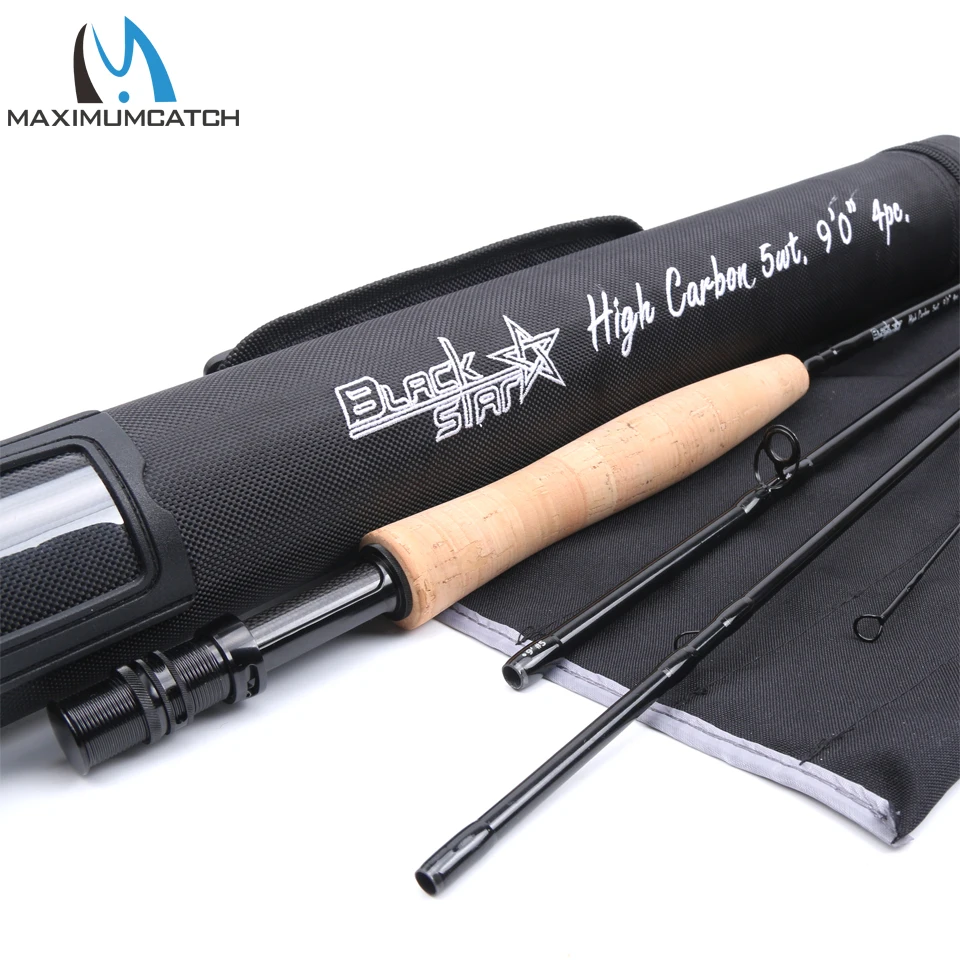 Удочка для рыбалки Maximumcatch 30T + 40T SK Carbon 4 8WT 9FT 4sec быстроходная с трубой Cordura|fly rod