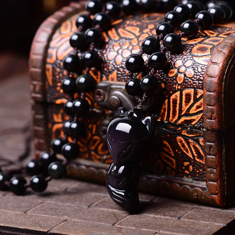 The wholesale supply of genuine natural Rainbow Obsidian Pendant Necklace Jewelry and more evil Made in China | Украшения и