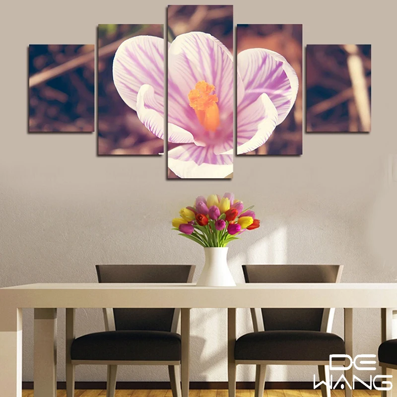 5 Панель изображение Книги по искусству стены Краски холст ing цветок печати