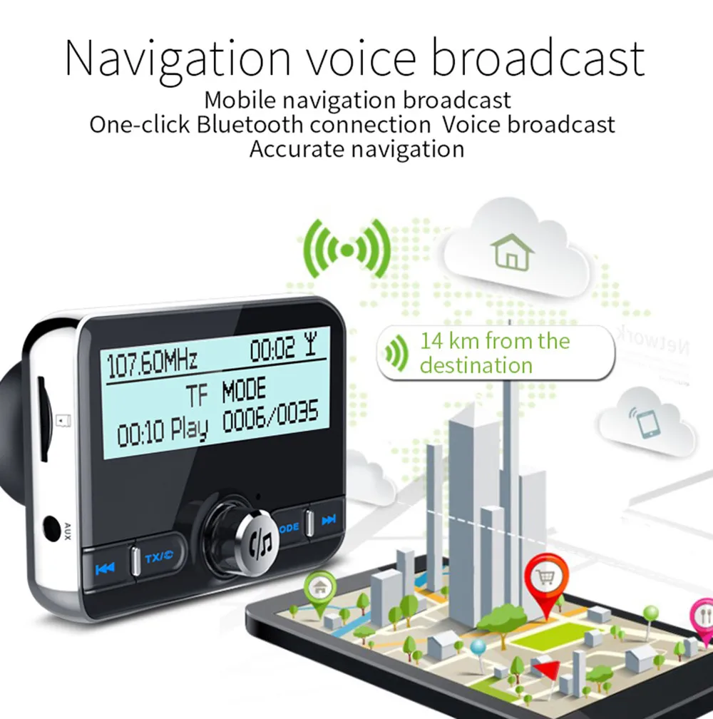 Автостайлинг CARPRIE DAB002 Автомобильный цифровой радиоприемник DAB Bluetooth громкая