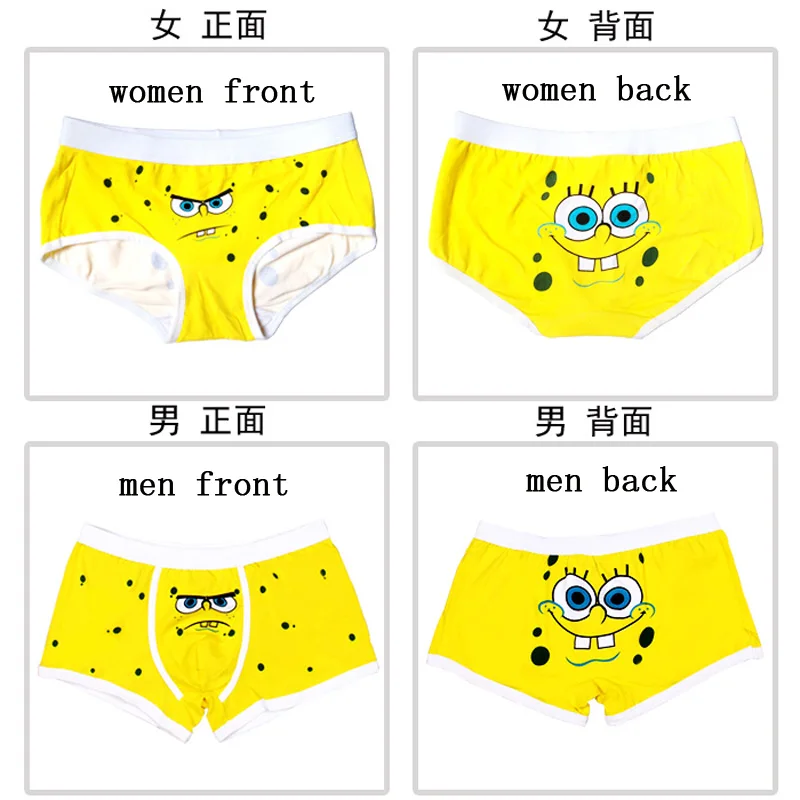 CC Парные трусы, хлопковые Мультяшные мужские боксеры для мужчин, женские трусы, женское нижнее белье, забавные мужские шорты, дышащее Мужское нижнее белье, трусы - Цвет: CC