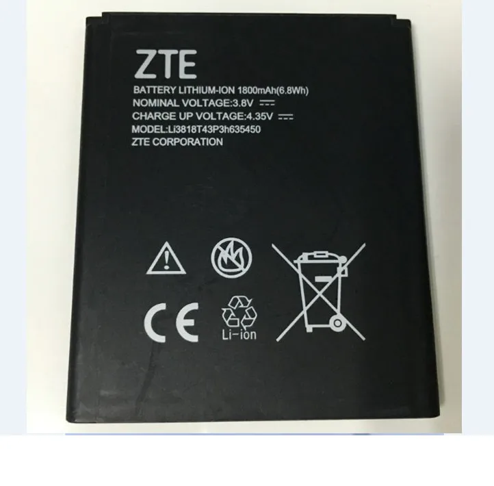 

FOR ZTE Z820 1800mah Li3818T43P3h635450 battery Rechargeable Li-ion Built-in mobile phone lithium polymer battery