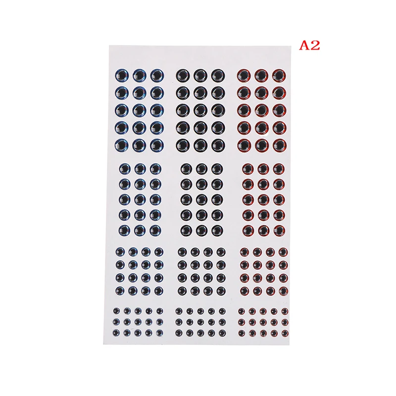 Mixed 3D eyes 183pcs 183/672 шт, 3 мм, 4 мм, 5 мм, 6 мм, смешанные размеры бионические приманки для рыбной ловли 3D эпоксидной смолы для рыбалки глаза смолы искусственные приманки 3D глаза приманка для ловли - Цвет: Mixed 3D eyes 183pcs