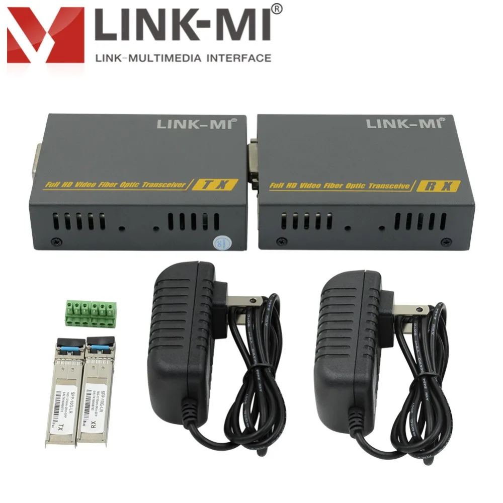 Оптоволоконный удлинитель DVI LINK-MI 2 км одномодовый 1310 нм LC поддержка видео 4K2K 3D |