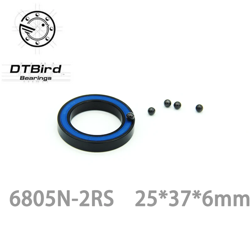 Free Shipping 6805N bearing steel hybrid ceramic ball 6805n rs 25*37*6mm bicycle hubs 6805N-2RS 2rs mr25376 | Обустройство дома