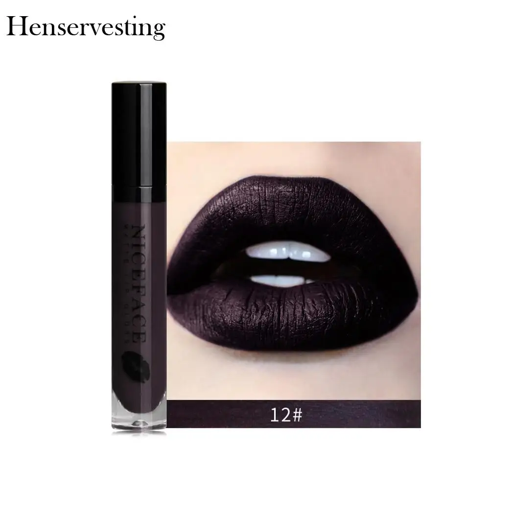 Глянец сексуальный Long Lasting Lipstick Водонепроницаемый матовый Жидкий Макияж