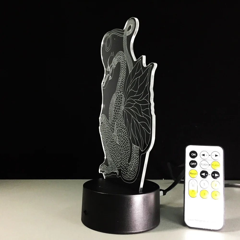 Usb Led 3d светильники Новинка беспроводной акриловый ночник мини светодиодные