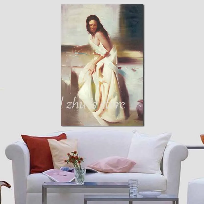 Картина маслом на холсте Классическая пикантная женщина украшение для дома