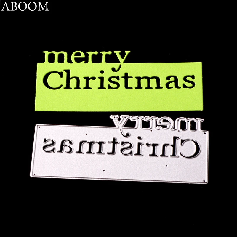 ABOOM 1 шт. режущие штампы скрапбукинг металлические слова тиснение трафарет