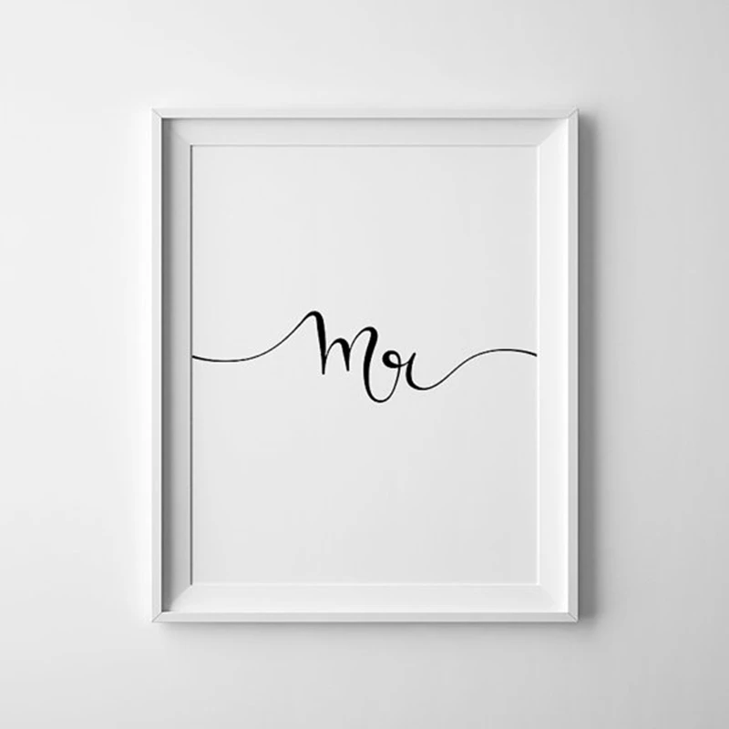 Картина на холсте с надписью Mr and Mrs | Дом и сад