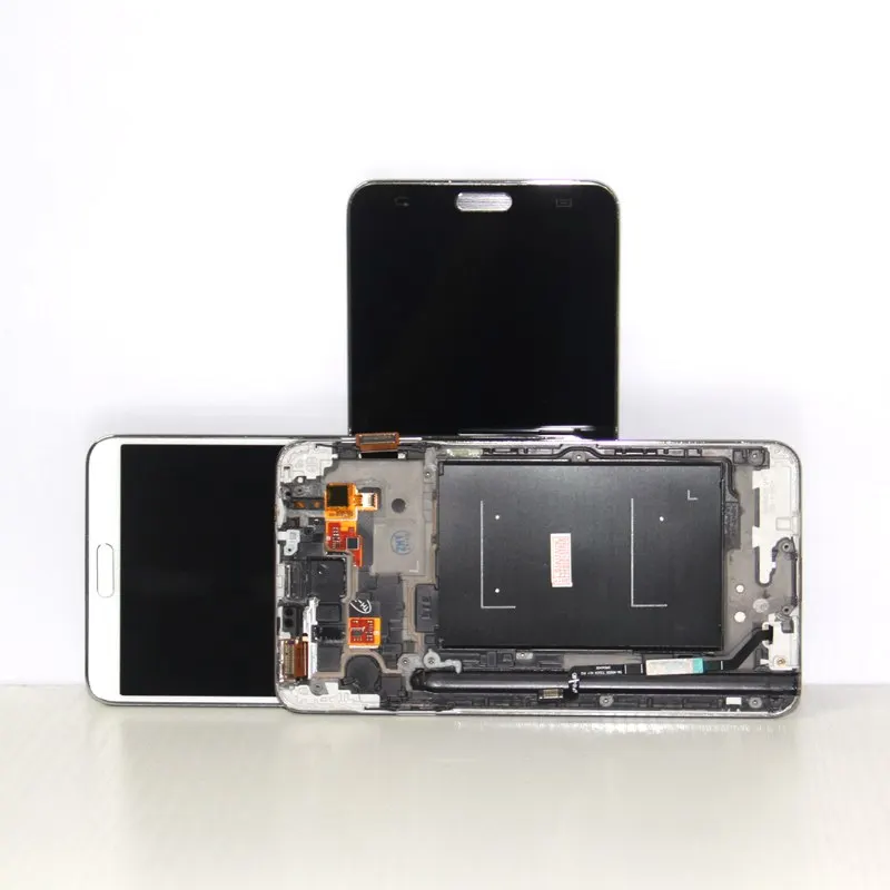ЖК дисплей для Samsung Galaxy Note3 Note 3 N9005 сенсорный экран дигитайзер сборка с рамкой