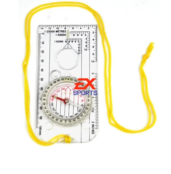 2X увеличительный компас армейские скауты походный Кемпинг карта гребли чтение