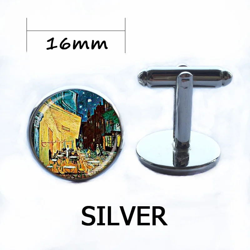 Стеклянный купол оптом Ван Гог paitting Ночная терраса кафе колье с кулоном арт