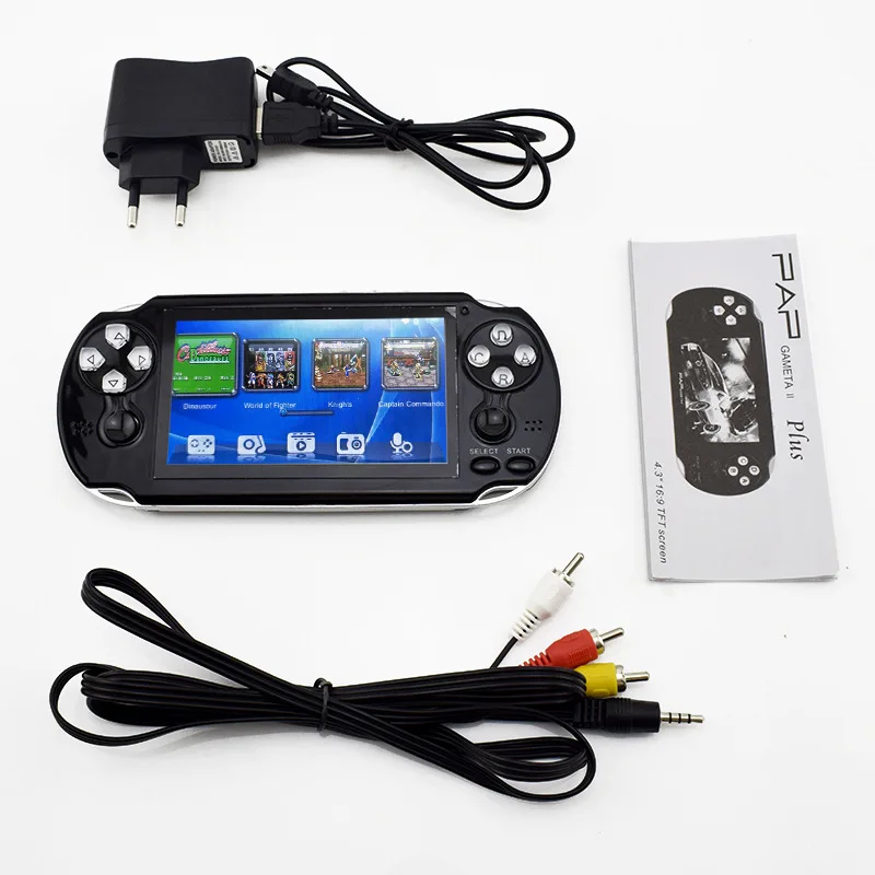 CoolBaby 4 3 дюймовый экран PAP Gameta II plus 64 Bit портативная игровая консоль с поддержкой