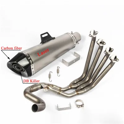 E CBR 650F CBR 650 CB 650F труба выхлопной системы мотоцикла для Honda CBR650F CBR650 CB650F- с выхлопом - Цвет: E