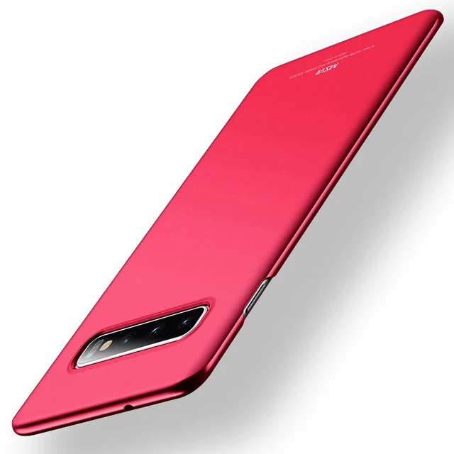 Red Чехол для samsung S10, жесткий защитный чехол из поликарбоната, Ультратонкий матовый чехол для samsung Galaxy S10 Plus S10Plus S10E, чехол для телефона s - Цвет: Red