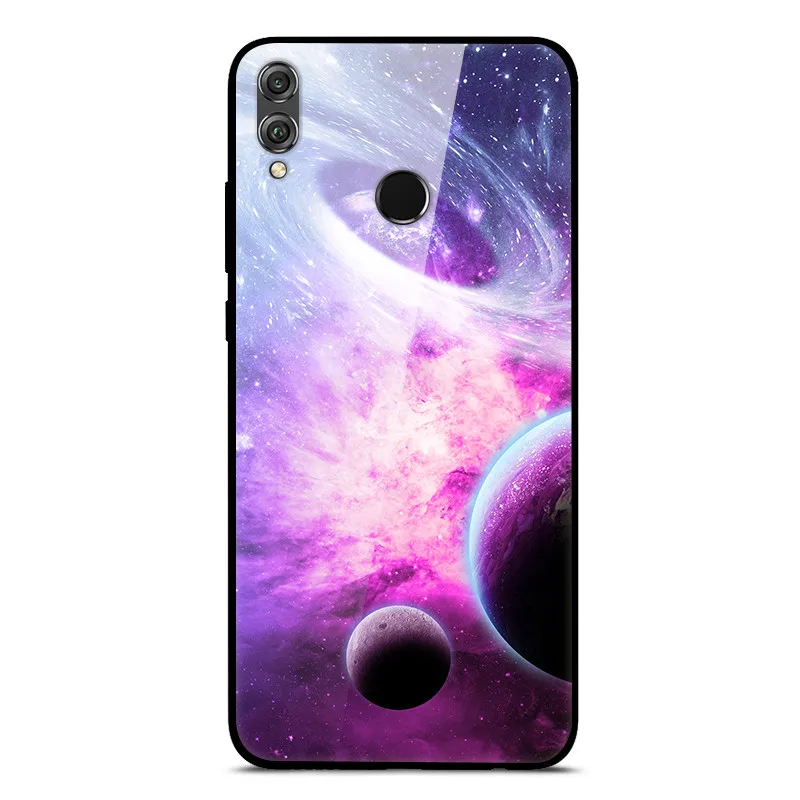 Чехол Honor 8X для huawei Honor 8X Max X8, чехол из закаленного стекла для телефона huawei Honor 8X MAX, чехол из стекла для Honor 8X Max - Цвет: 17