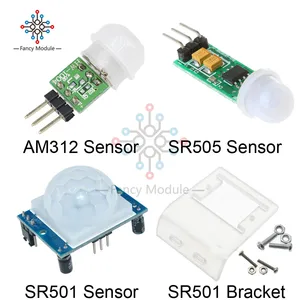 HC-SR501 HC-SR505 Adjust IR Pyroelectric Infrared Motion Detection Module AM312 Module Motion Sensor SR501 Bracket for Arduino