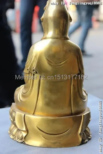 12 Буддизм храм латунь Медь буддийские kwan инь Boddhism богиня статуя бронзовые