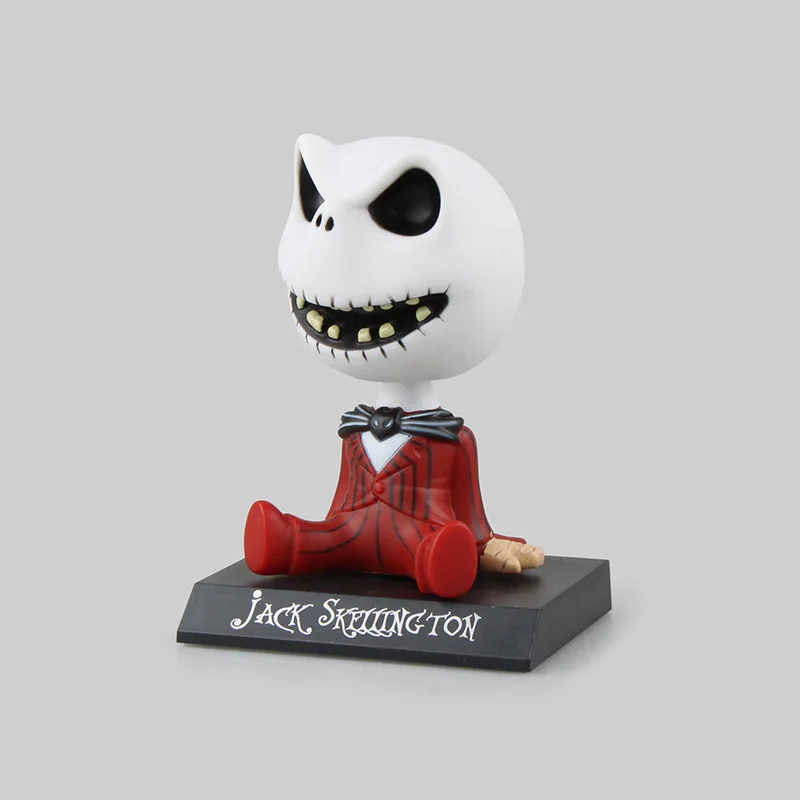11 см Кошмар перед Рождеством Джек Wacky Wobbler Bobble Head ПВХ фигурка модель игрушки украшение автомобиля|Игровые
