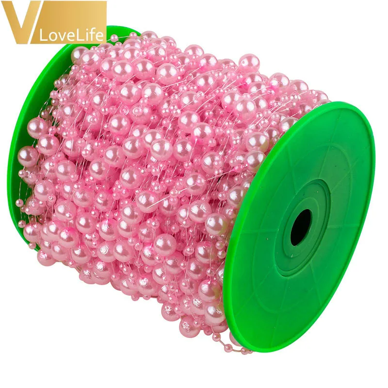 10 м рыболовная леска ABS жемчужная цепочка жемчужные бусы гирлянды Свадебная