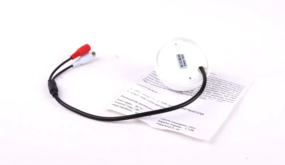 HD 006A Φ CCTV Микрофон с высокой чувствительностью 12 В DC|device| |