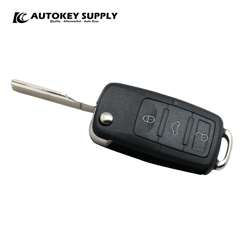Компания autokey Supply прямые продажи с фабрики. Автомобильный Стайлинг для VW 3 кнопки дистанционного флип ключ DP-20 433 МГц полный ключ автомобиля AKBPCP089