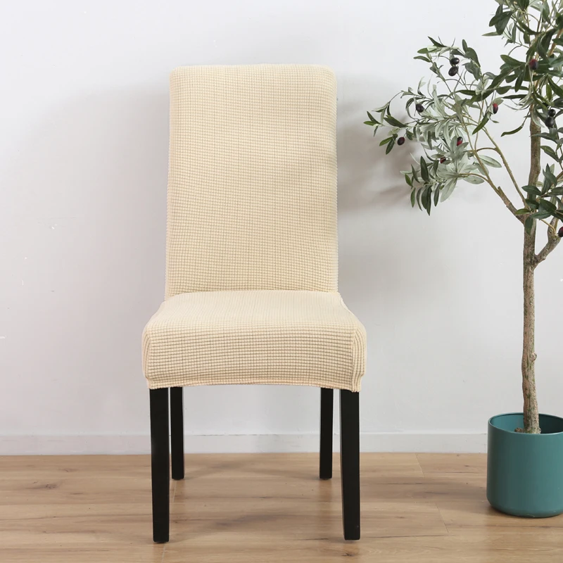 thick large size solid plush chair cover velvet stretch high king back Slipcovers for hotel Dining room living room home decor
