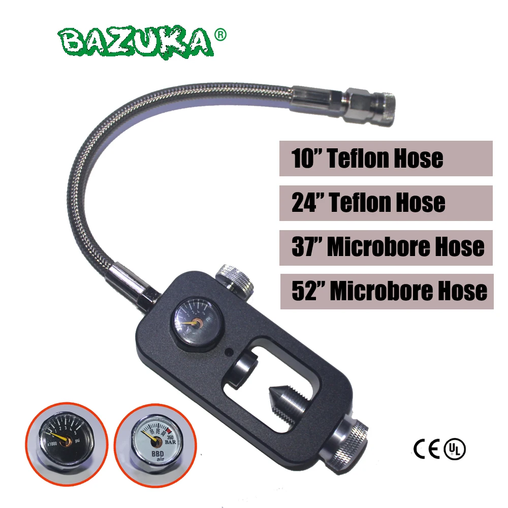 New Paintball Air Gun Airsoft PCP Air Rifle Diving Scuba Yoke Refill Station With 5000PSI Gauge For Filling HPA Air Tanks pcp airgun paintball accessories 5000psi 350bar 6000psi gauge hpa