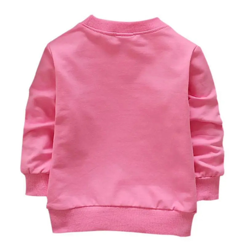 Girl's Autumn Spring Sweatshirts Baby Kids Toddler Long Sleeves Tops Cute Cherry Printed Cotton T Shirts 0-24M