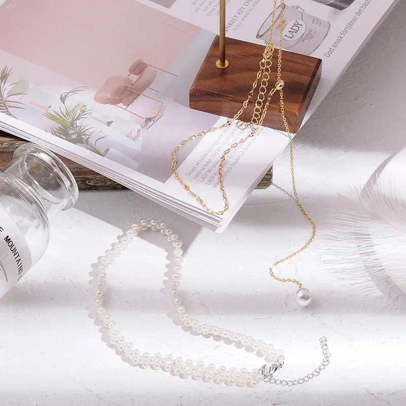 KingDeng жемчужное колье многослойное ожерелье для женщин Jewelry темперамент дикая